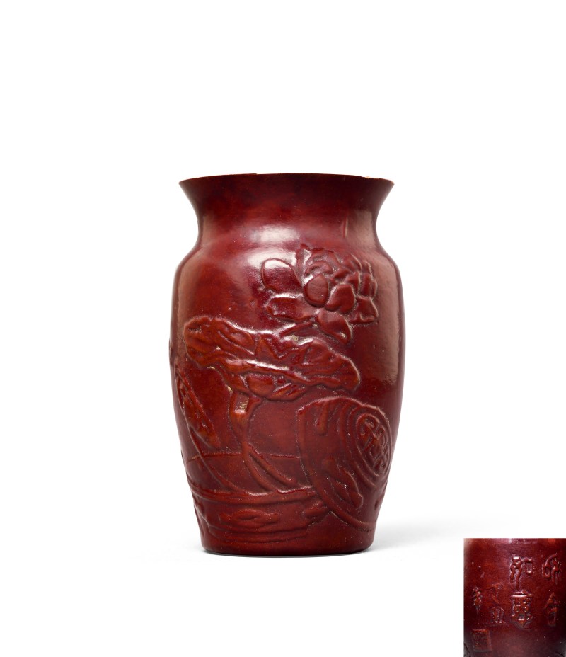 当代 花模酒坛子蛐蛐葫芦 - 图1