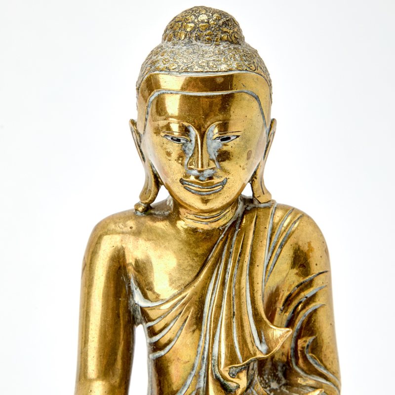 A Burmese Bronze Figure of Buddha - 图4