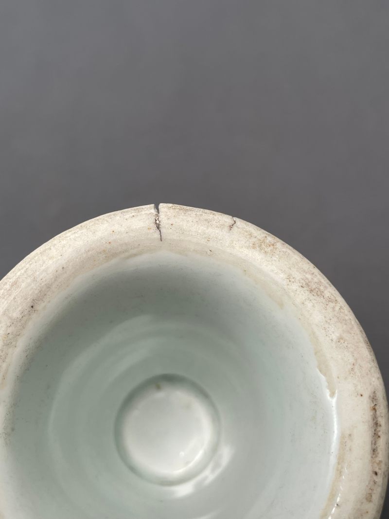 清雍正 青花大吉图高足杯 - 图15