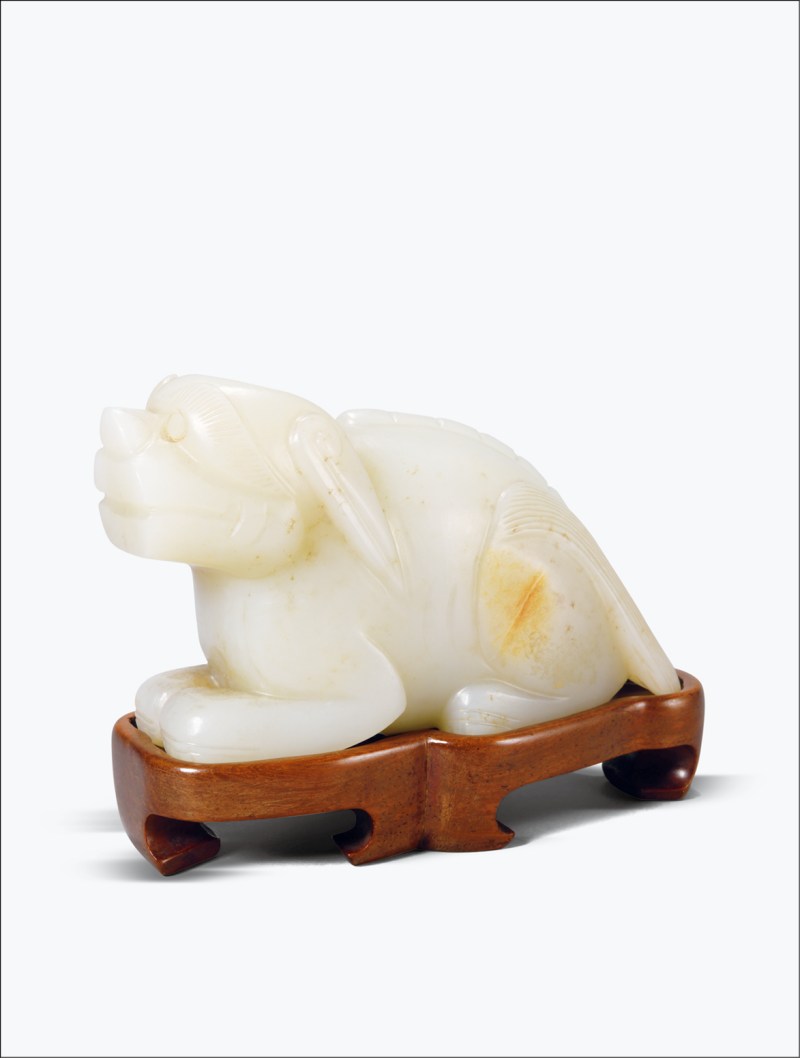 清 青白玉瑞兽