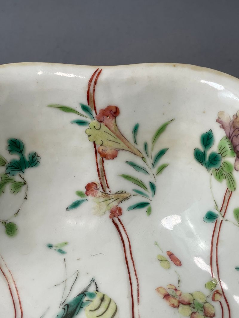 现代 粉彩花鸟纹供碗 - 图6