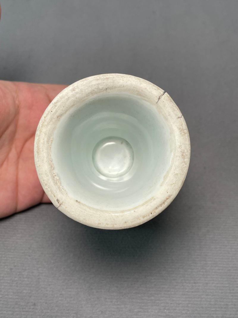 清雍正 青花大吉图高足杯 - 图22