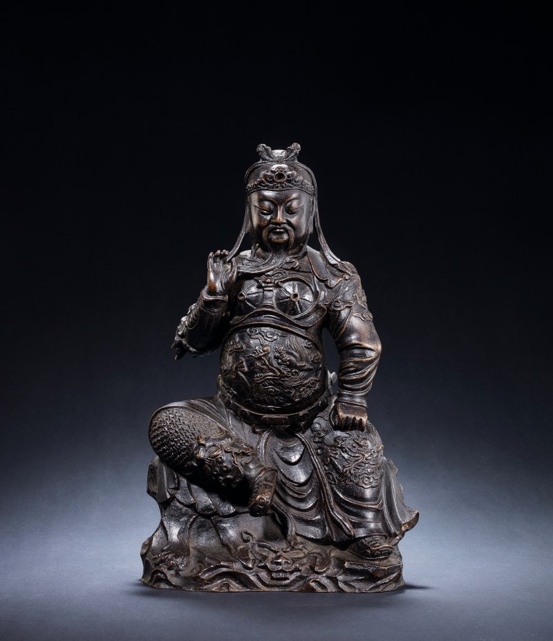 明 铜关公造像