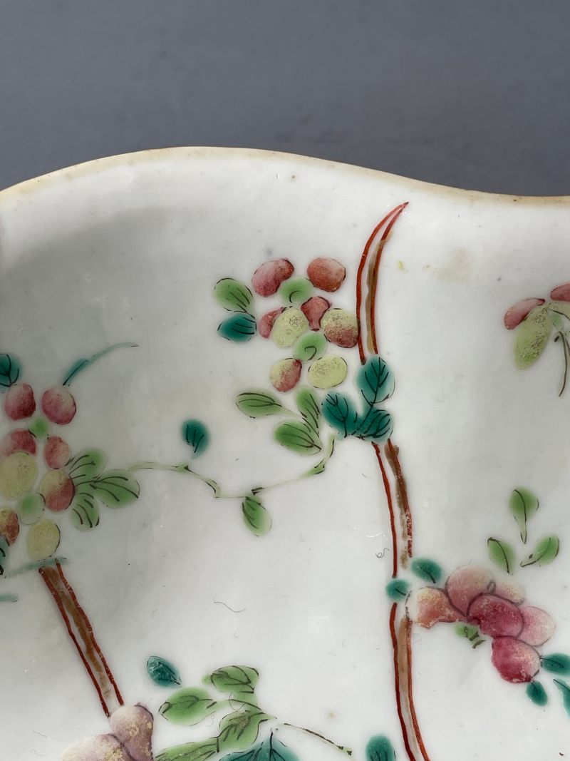 现代 粉彩花鸟纹供碗 - 图10