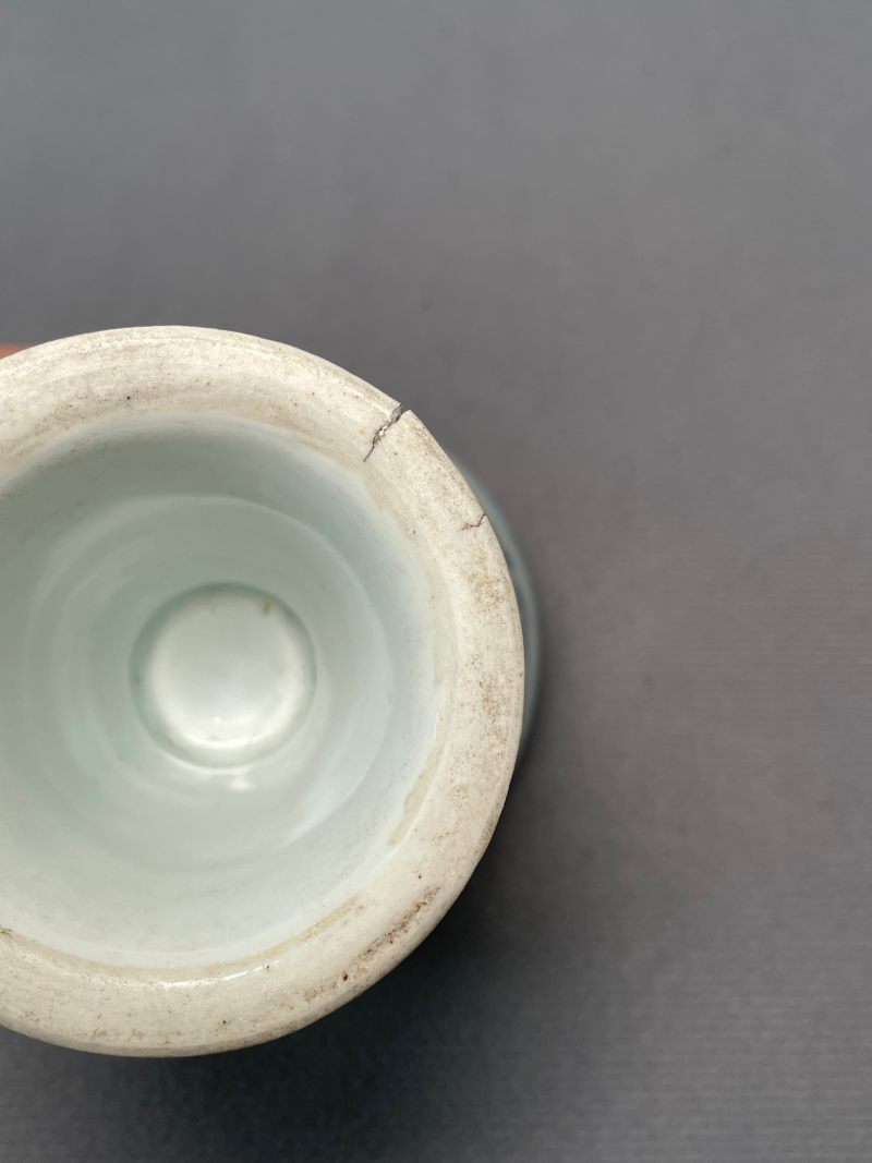 清雍正 青花大吉图高足杯 - 图23