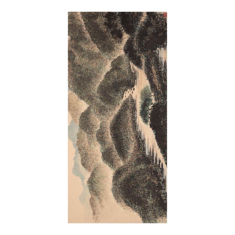 蔣彝（1903-1977）　溪山疊翠　設色紙本　立軸/橫幅 | CHIANG YEE (JIANG YI, 1903-1977) - 图4