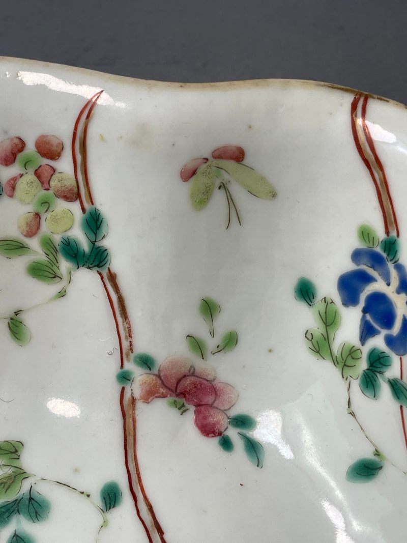 现代 粉彩花鸟纹供碗 - 图11