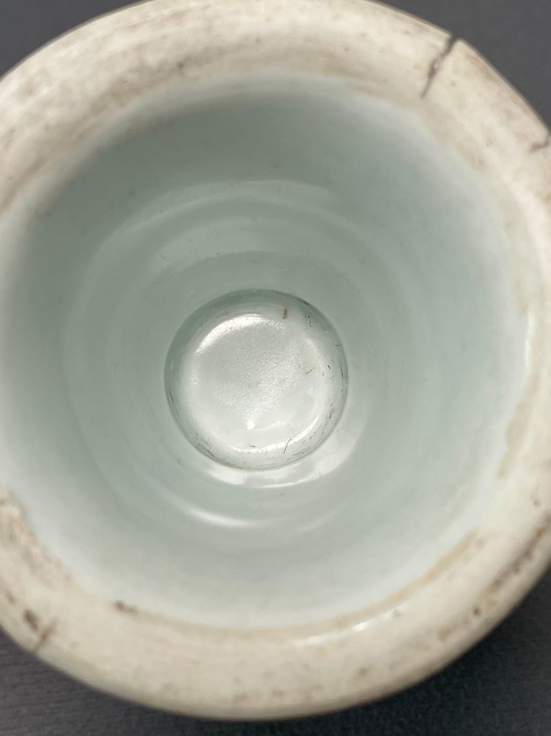 清雍正 青花大吉图高足杯 - 图25