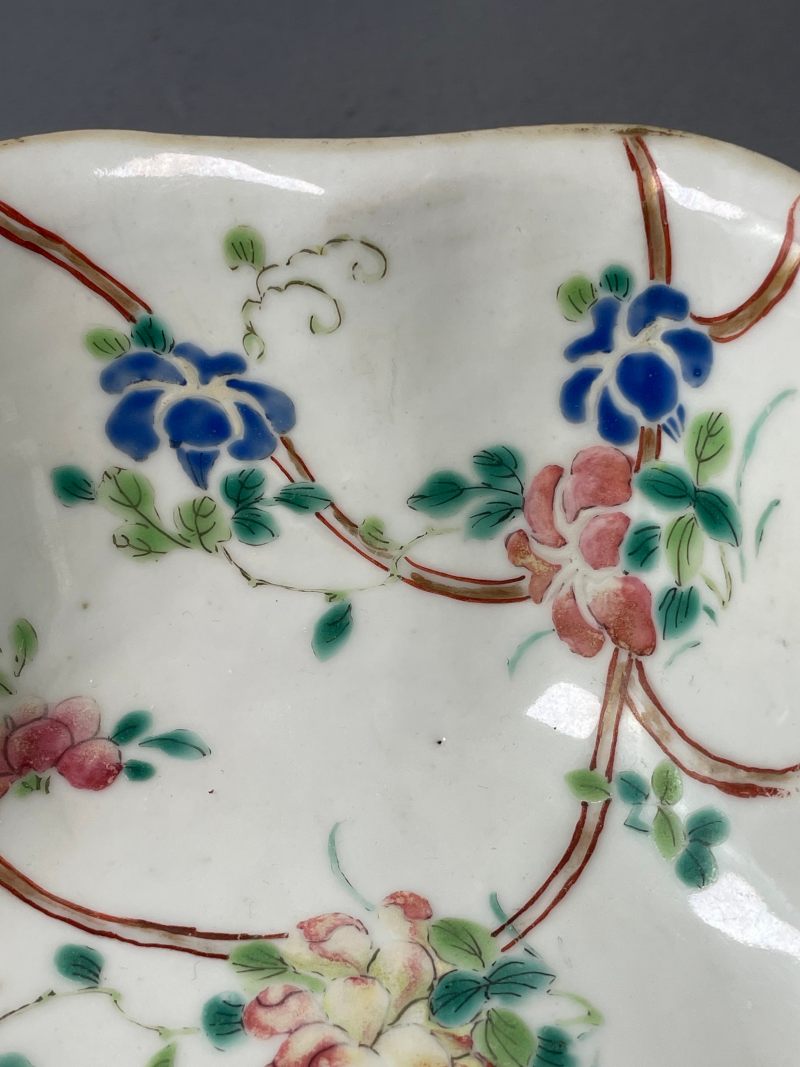现代 粉彩花鸟纹供碗 - 图12