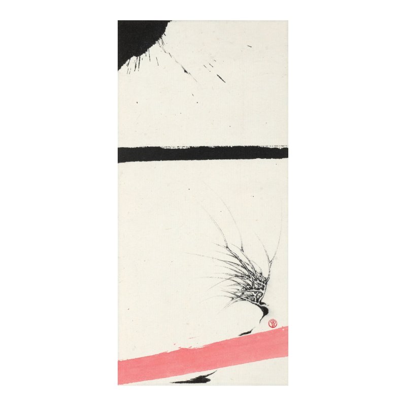 週綠雲（1924-2014）　線之韻　設色紙本　立軸 | IRENE CHOU (ZHOU LUYUN, 1924-2014） - 图1