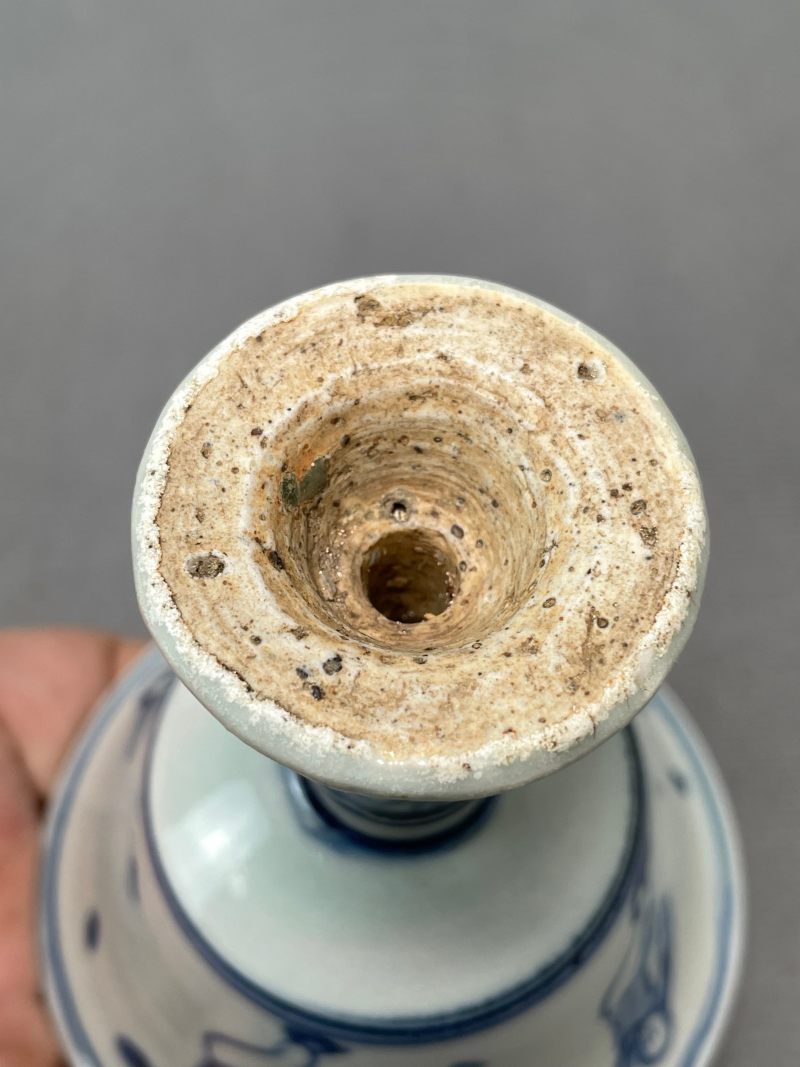 明天启 眀天启 青花婴戏图高足杯 - 图19