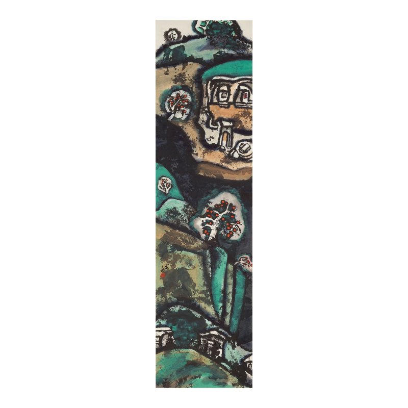 孫君良（生於1941年）　蕉林水村　設色紙本　立軸　一九七八年作 | SUN JUNLIANG (BORN 1941); WU ZHANCHUN (BORN 1963) - 图4