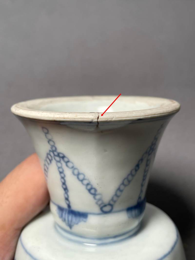 清雍正 青花大吉图高足杯 - 图29