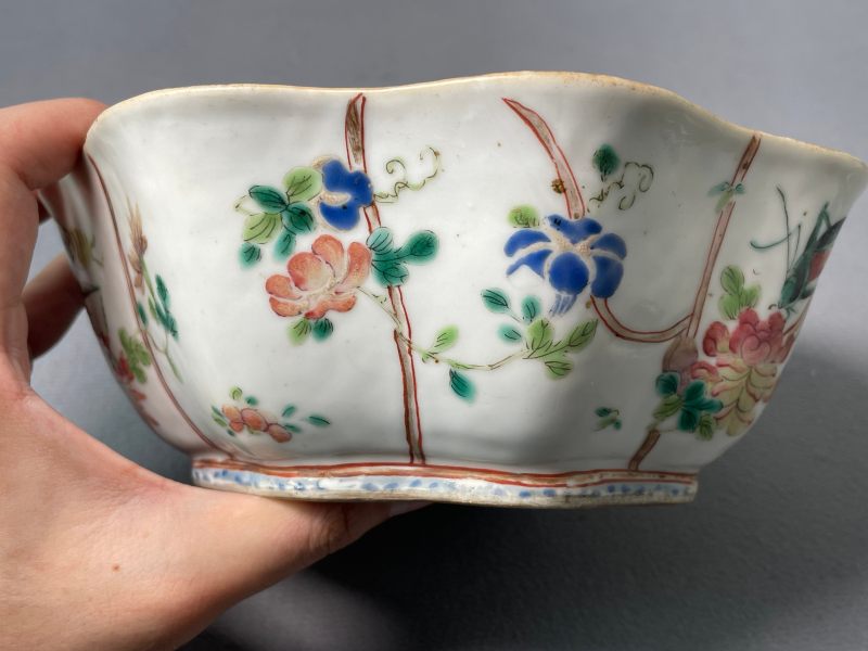 现代 粉彩花鸟纹供碗 - 图23