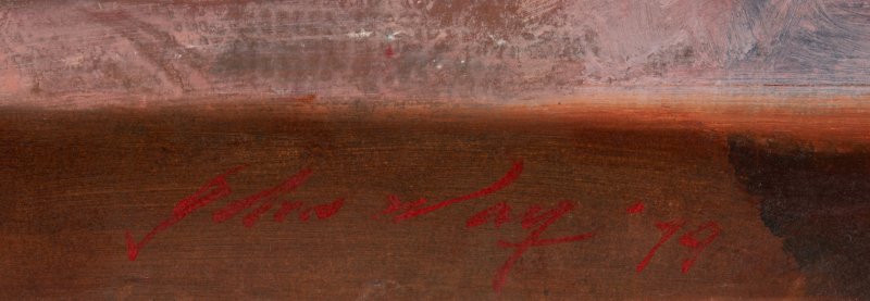 魏樂唐 (1921-2012)　無題（紅／綠／黑）　油彩紙本　軟片　一九七九年作 | JOHN WAY (WEI LETANG, 1921-2012) - 图3