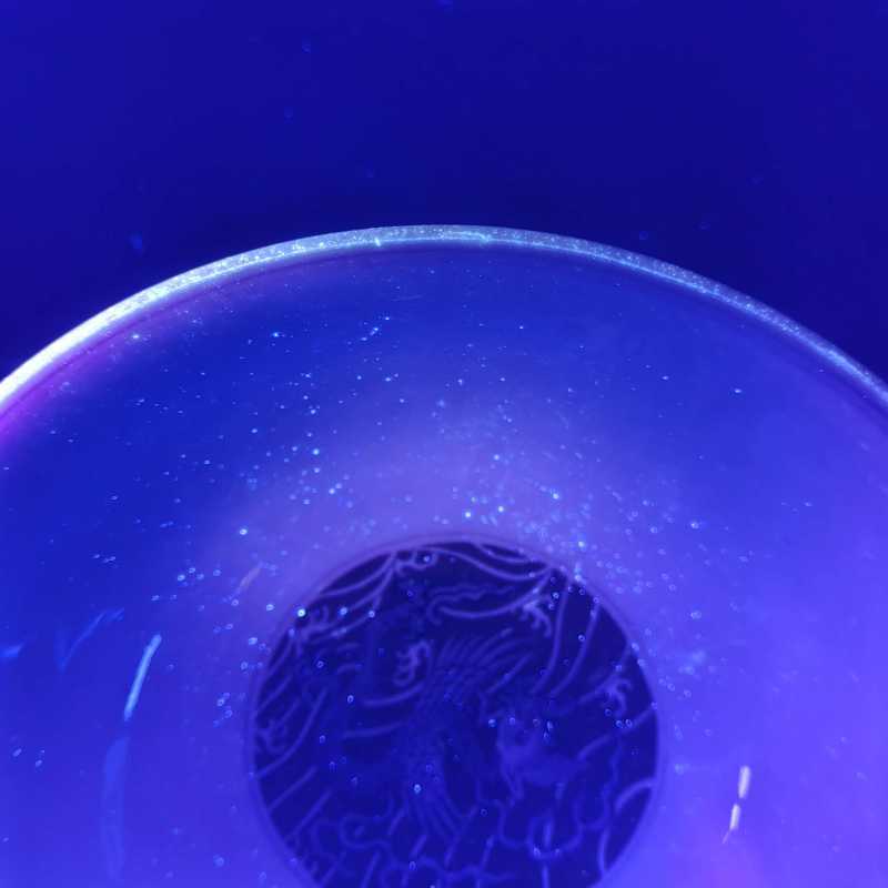清乾隆 青花矾红海兽纹碗 - 图17