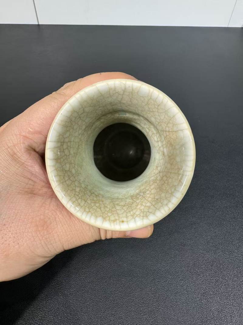 清康熙 郎窑红琵琶尊 - 图5