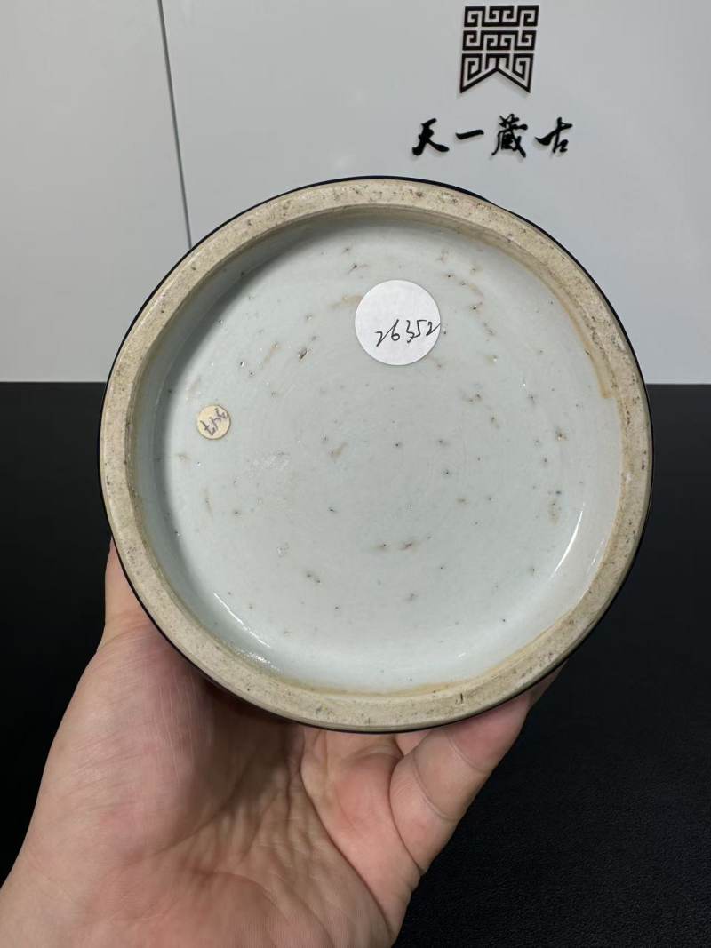 清雍正 仿宝石蓝釉大梅瓶 - 图9