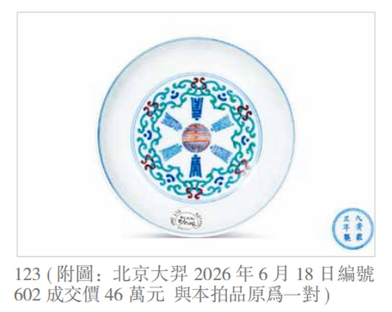 清雍正 斗彩贯套寿字纹小碟 - 图4