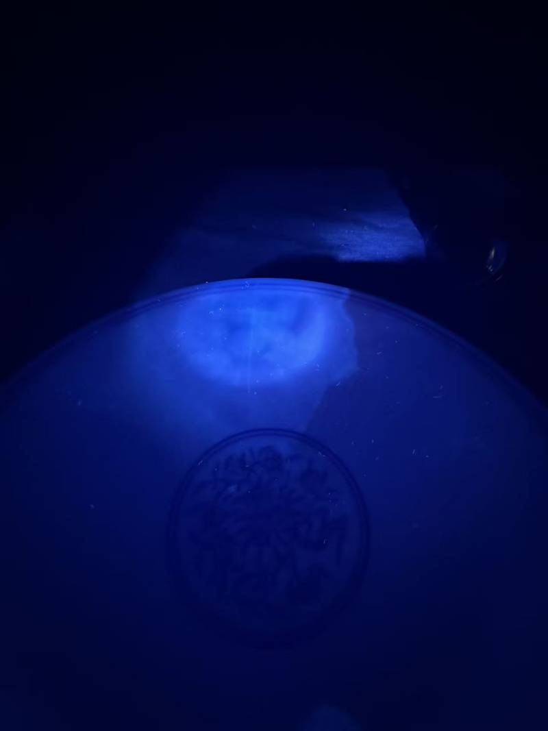 清雍正 青花内九桃纹外八鹤碗一对 - 图17