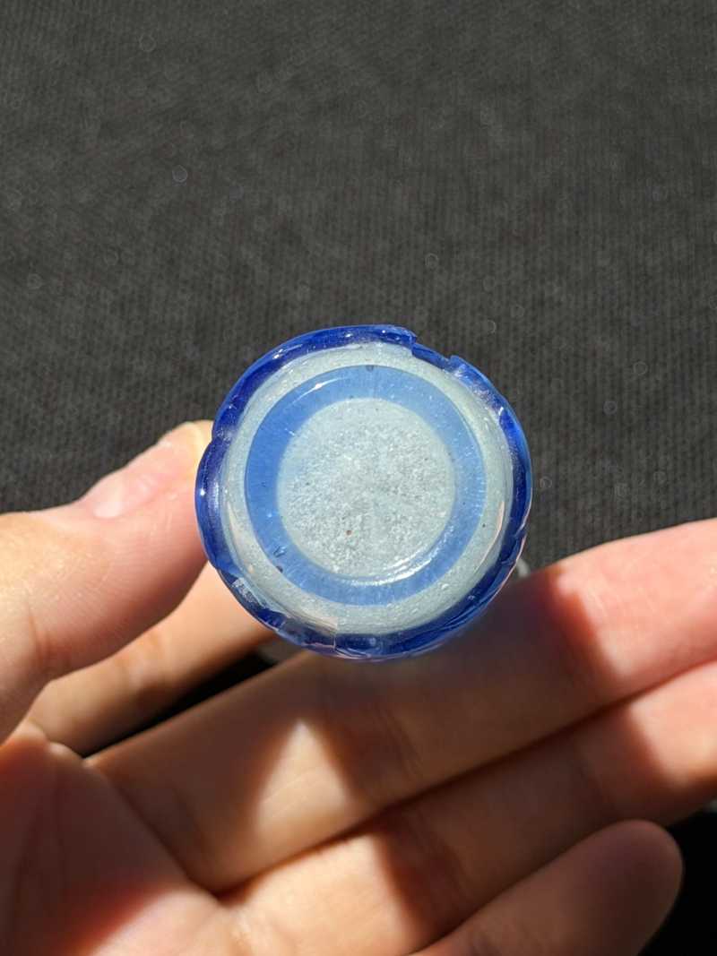 清 套蓝料双龙烟壶 - 图8