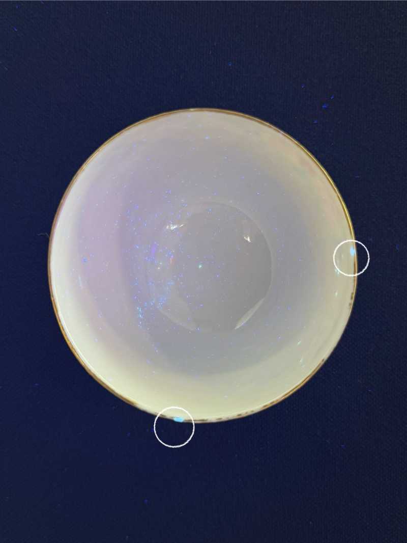 清嘉庆 粉彩万花献瑞图茶圆 - 图12