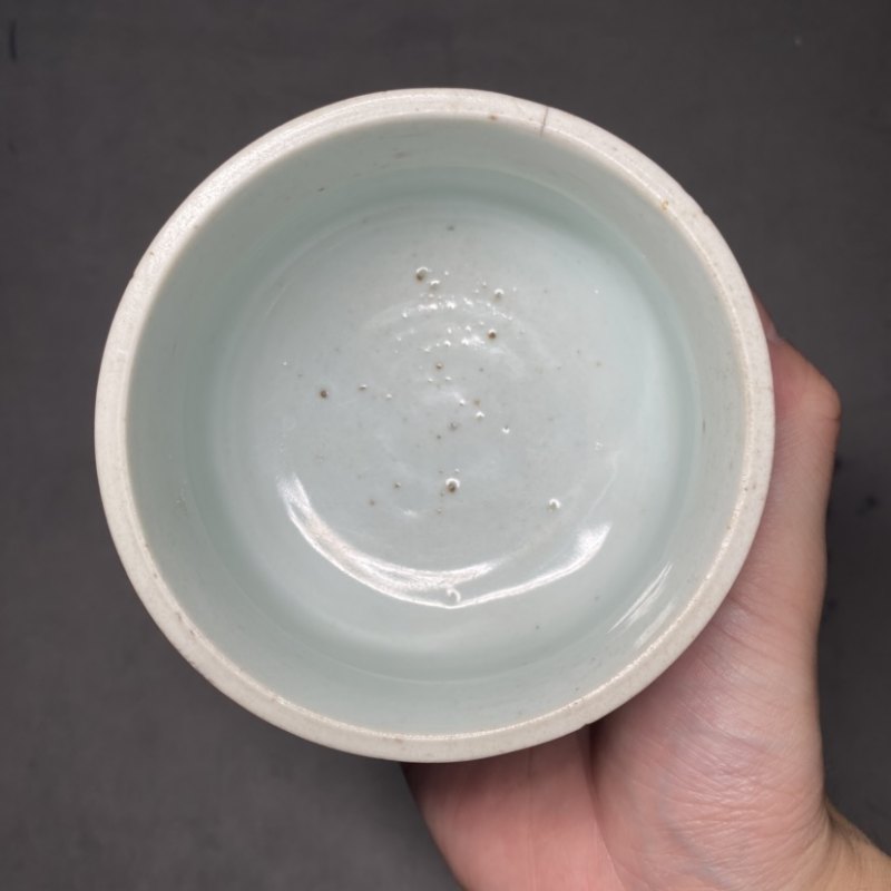 明崇祯 青花高士清谈图罗汉炉 - 图9
