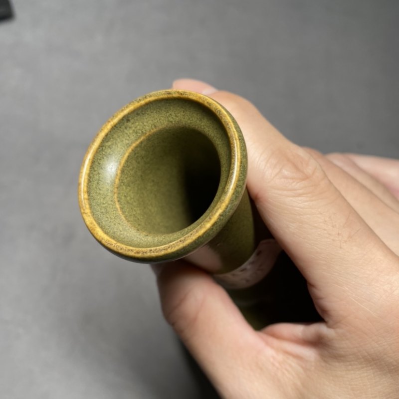 清乾隆 茶叶末釉纸槌瓶 - 图10