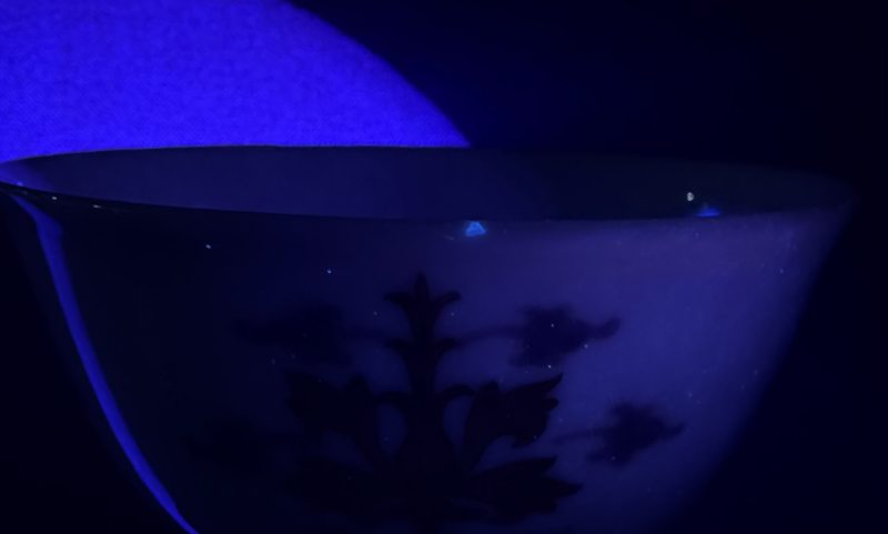 清乾隆 青花矾红宝相花纹杯 - 图12