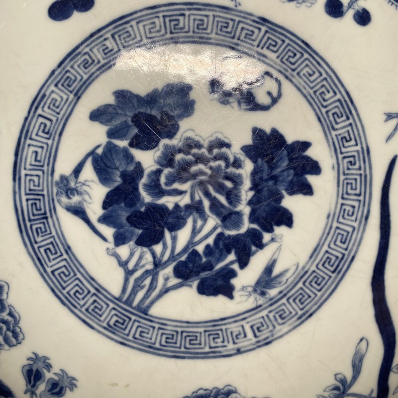 清光绪 青花四季花卉纹大捧盒 - 图10