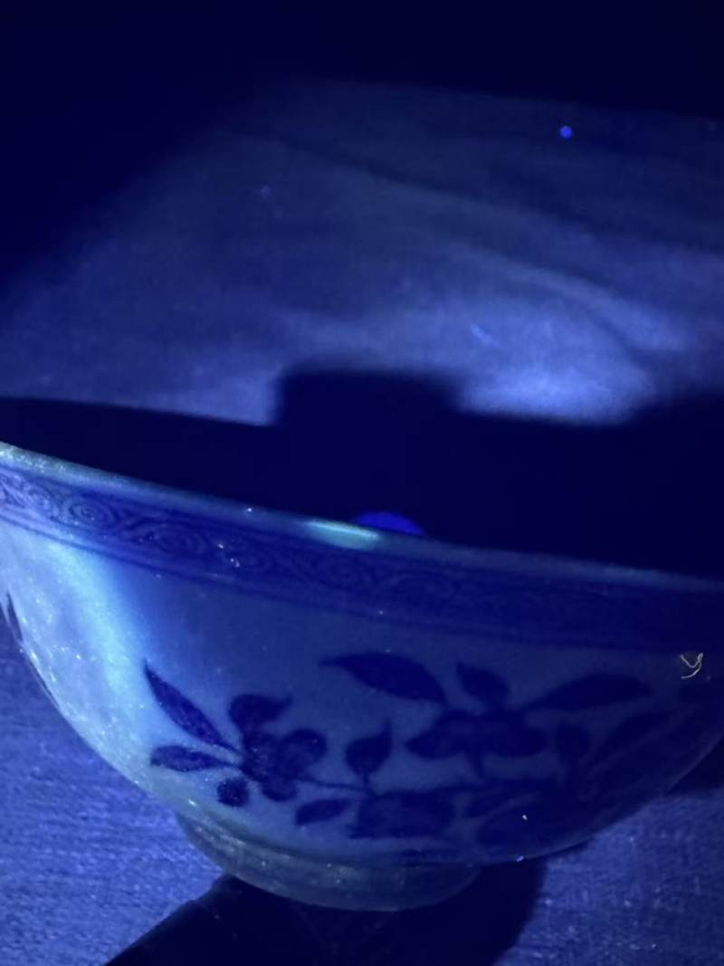 清嘉庆 青花三多纹碗 - 图9