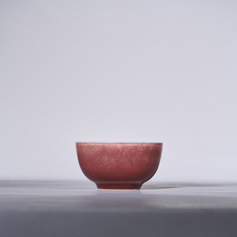清雍正 霁红釉杯 - 图3