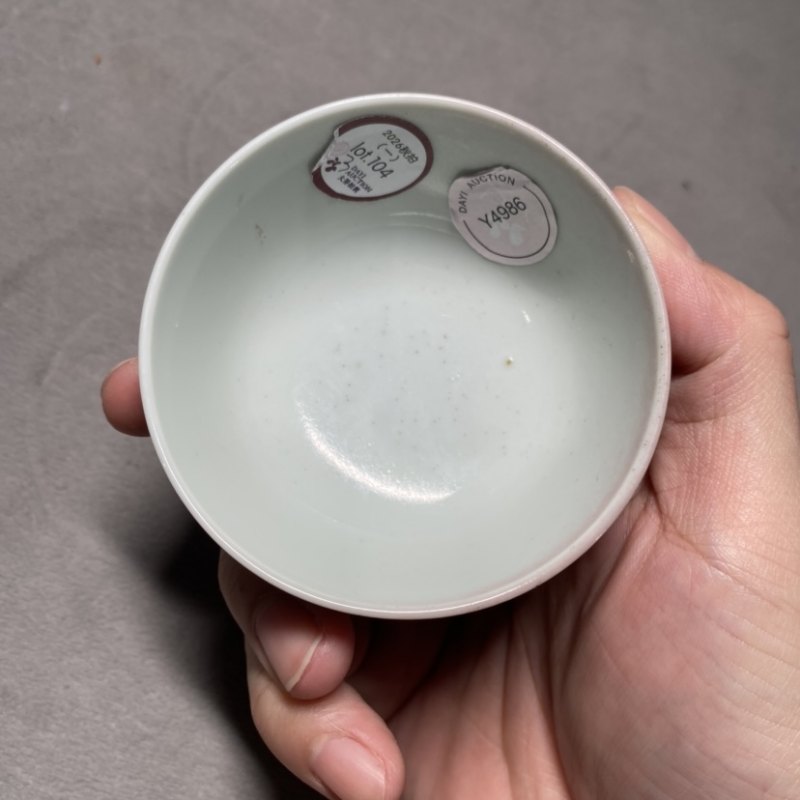 清雍正 霁红釉杯 - 图5