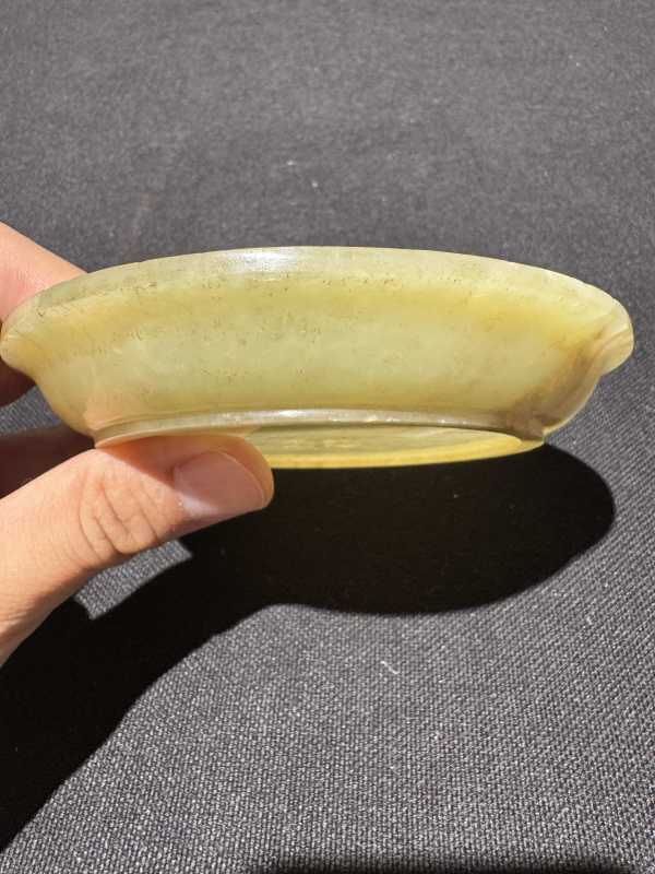 清 黄玉香盘 - 图5