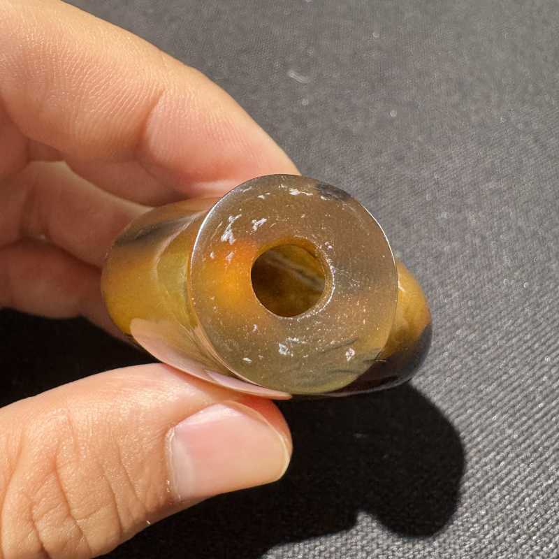 清 灵猴影子玛瑙鼻烟壶 - 图6
