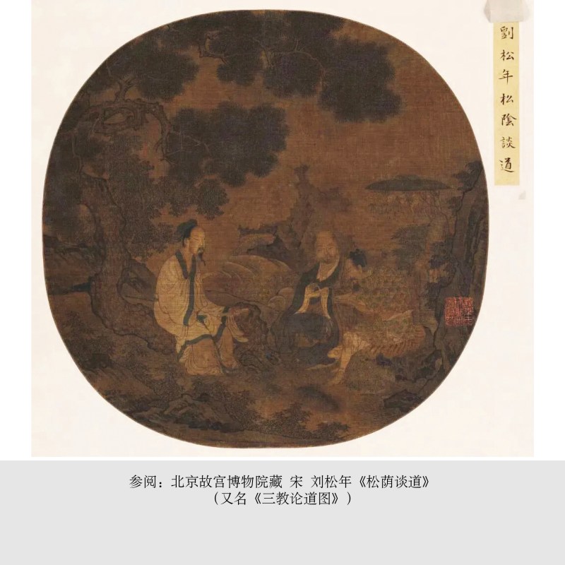 明崇祯 青花儒释道三教图罗汉炉 - 图3
