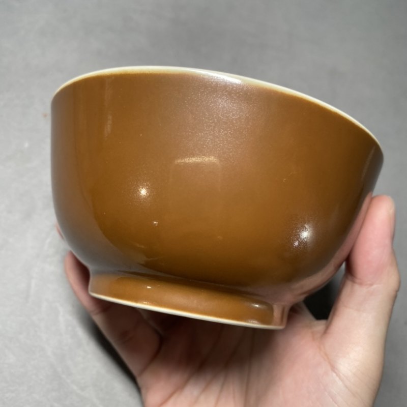 清乾隆 紫金釉碗 - 图6