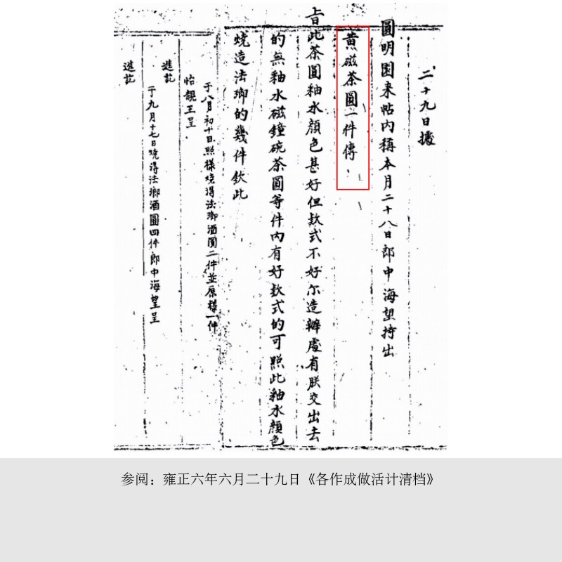 清雍正 柠檬黄釉酒圆 - 图5