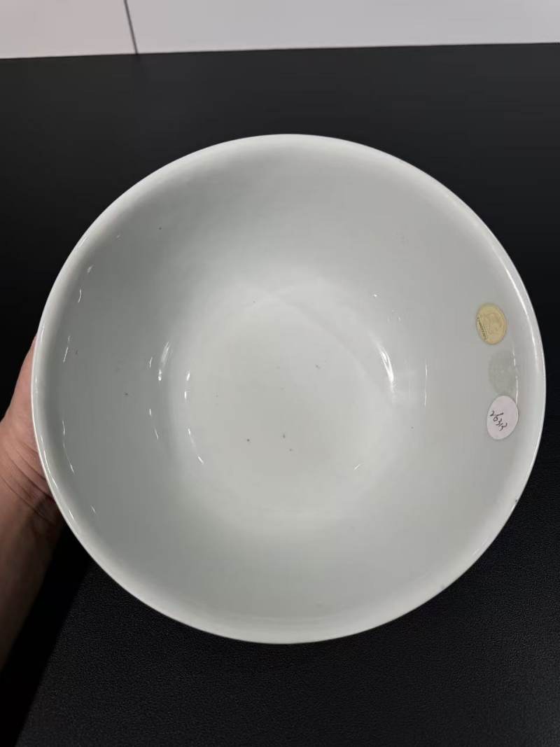 清康熙 青花松鼠葡萄纹大碗 - 图5
