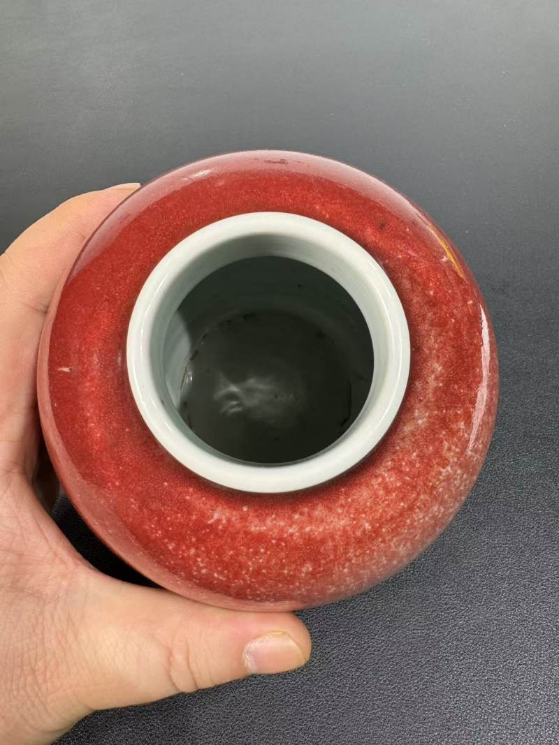 清康熙 郎窑红罐 - 图5