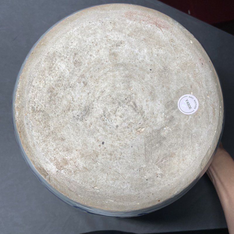 明万历 青花狮子戏绣球纹大缸 - 图13