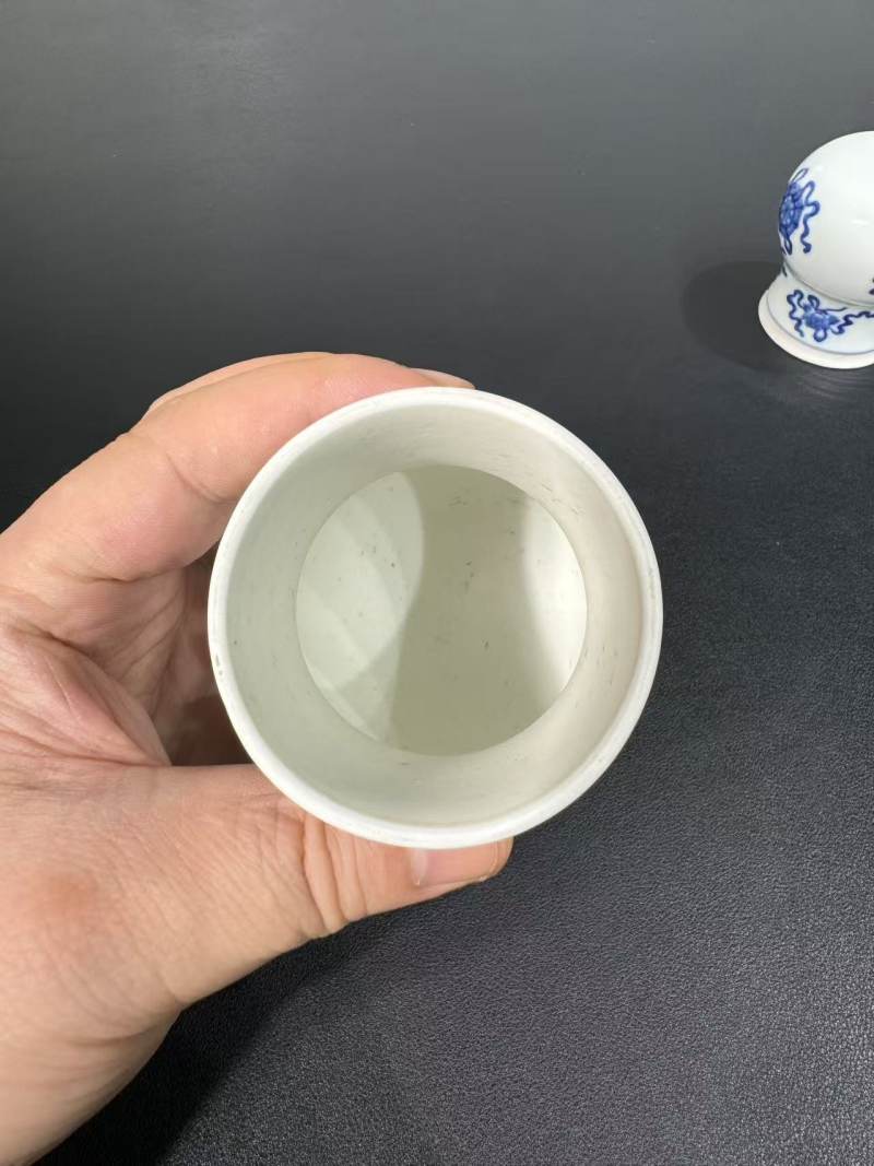 清中期 青花八吉祥纹蛐蛐葫芦一对 - 图10