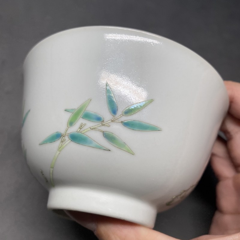 清道光 粉彩过枝癞瓜纹碗 - 图11