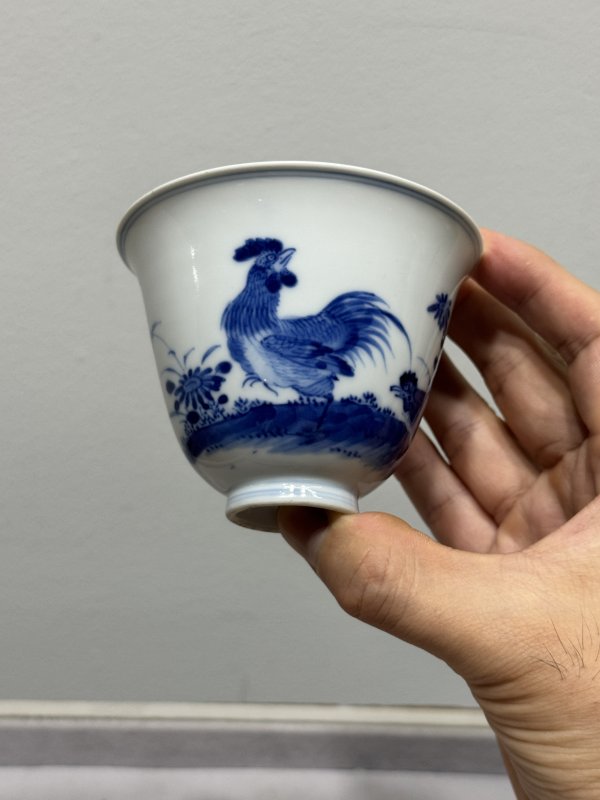 清雍正-乾隆 青花大吉图铃铛杯 - 图3