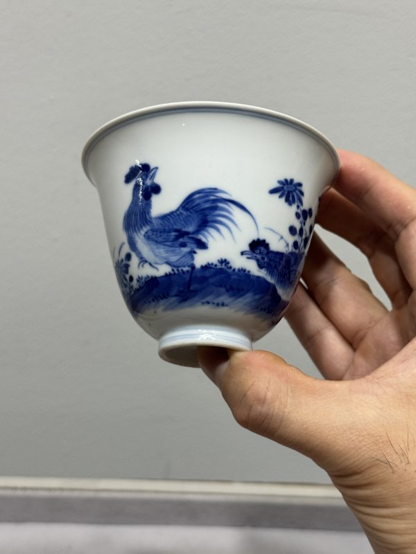 清雍正-乾隆 青花大吉图铃铛杯 - 图4