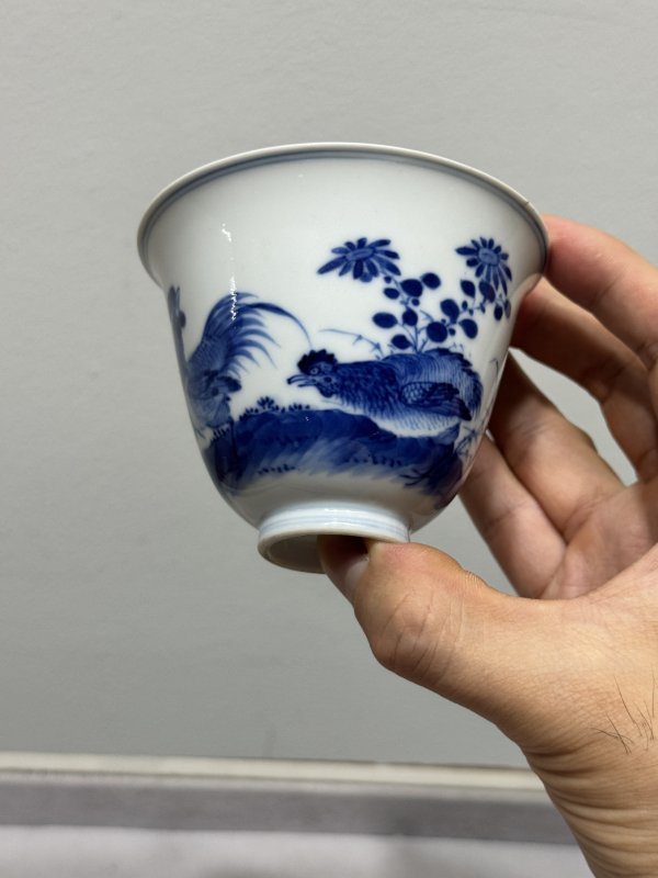 清雍正-乾隆 青花大吉图铃铛杯 - 图5