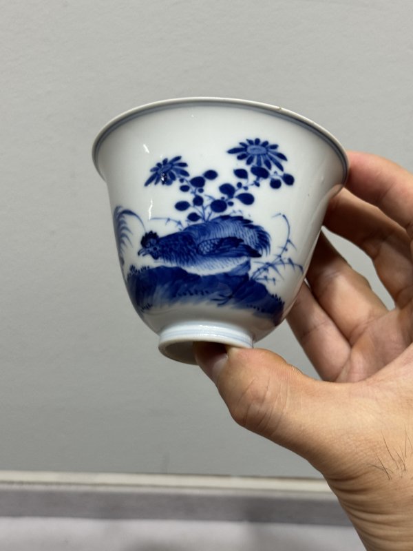 清雍正-乾隆 青花大吉图铃铛杯 - 图6