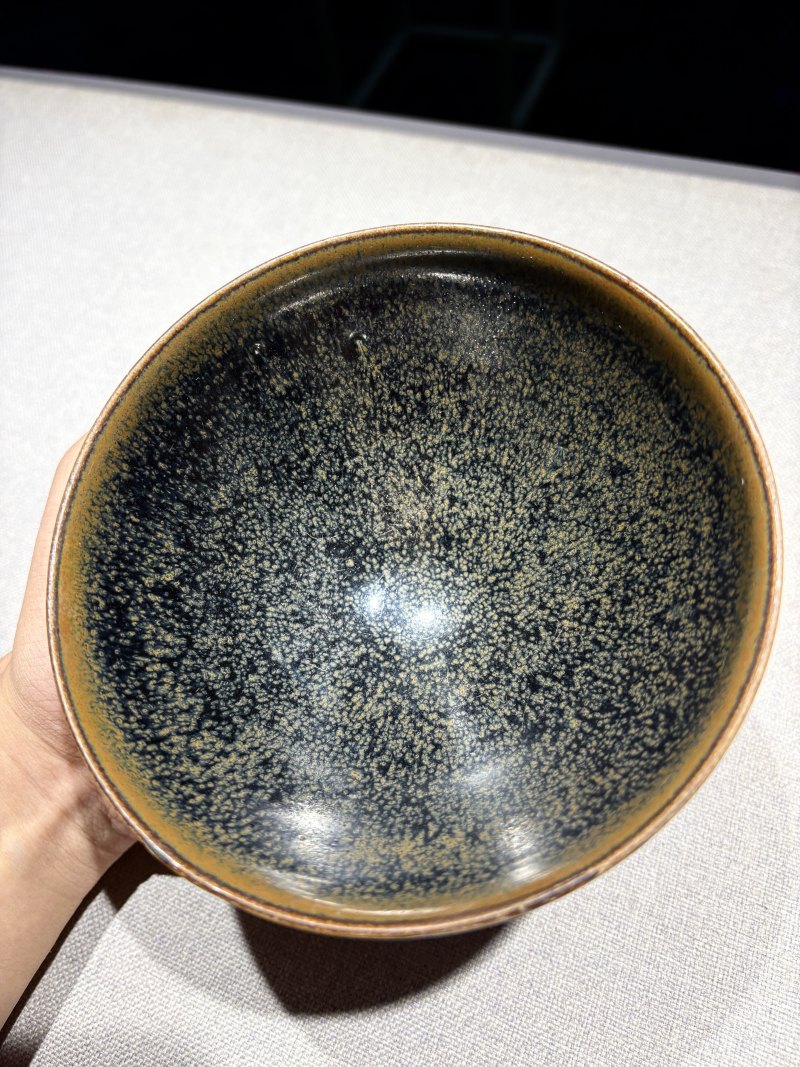 明 黑釉油滴盏 - 图5