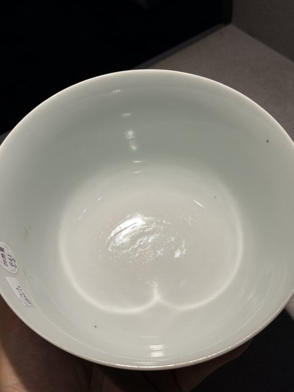 清道光 青花缠枝牡丹纹宫碗一对 - 图43