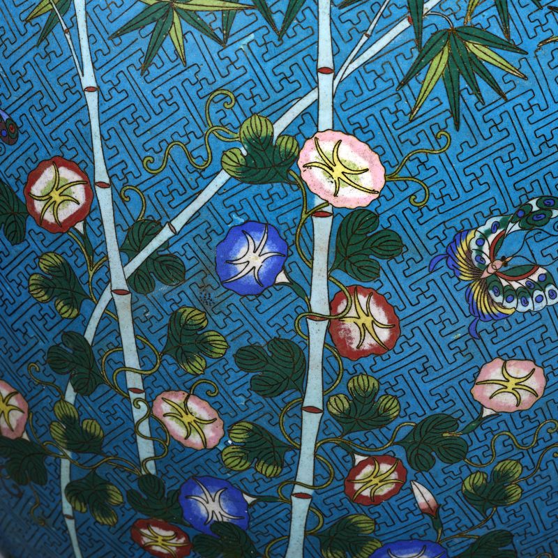 清 景泰蓝花鸟大缸 - 图2